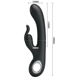 Pretty Love Vibro Rabbit Carina 19 x 3.4 cm Noir